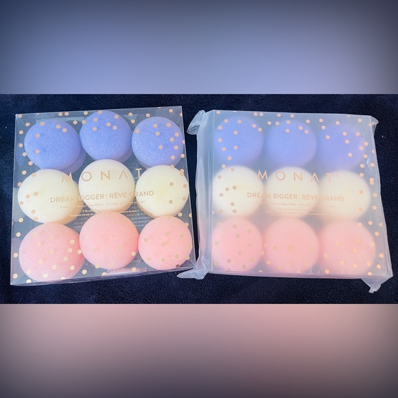 NEW 2 SETS Of Monat Dream Bigger 9 soft Rolls in each box! Macaron Sleep Roller - Picture 2 of 2
